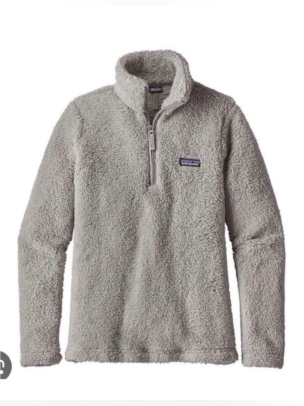 Patagonia Los Gatos jacket 1/4 Zip Fleece Salt Grey Medium M Jacket Pullover Top